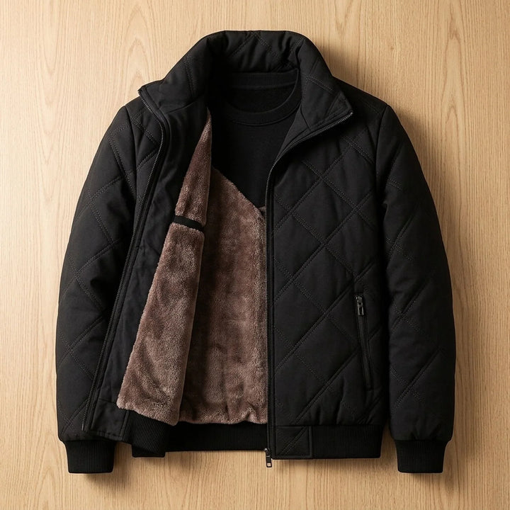Angus | Men's Fleece Lined Quilted Puffer Jacket