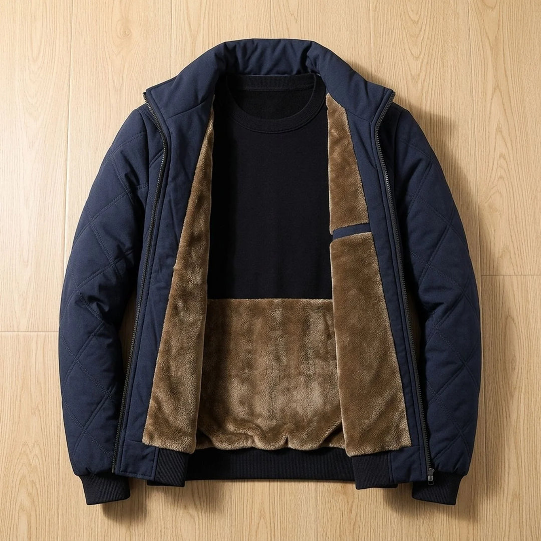 Angus | Men's Fleece Lined Quilted Puffer Jacket