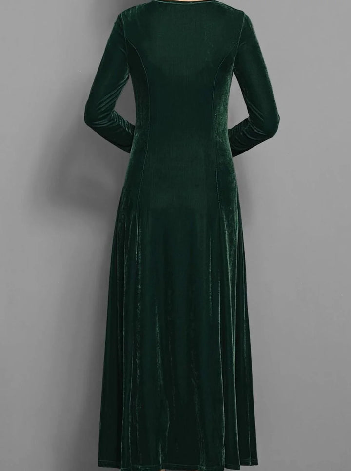 Anjali | Women's Elegant Long-Sleeve Maxi Dress
