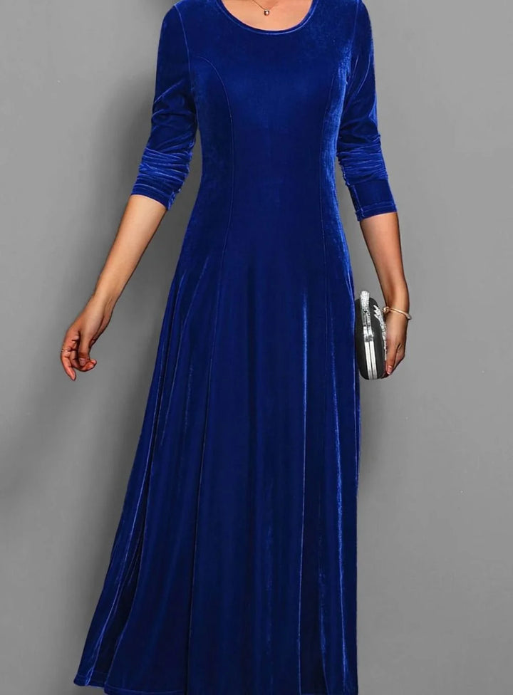 Anjali | Women's Elegant Long-Sleeve Maxi Dress