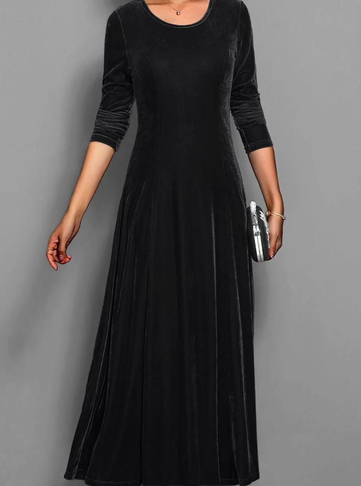 Anjali | Women's Elegant Long-Sleeve Maxi Dress