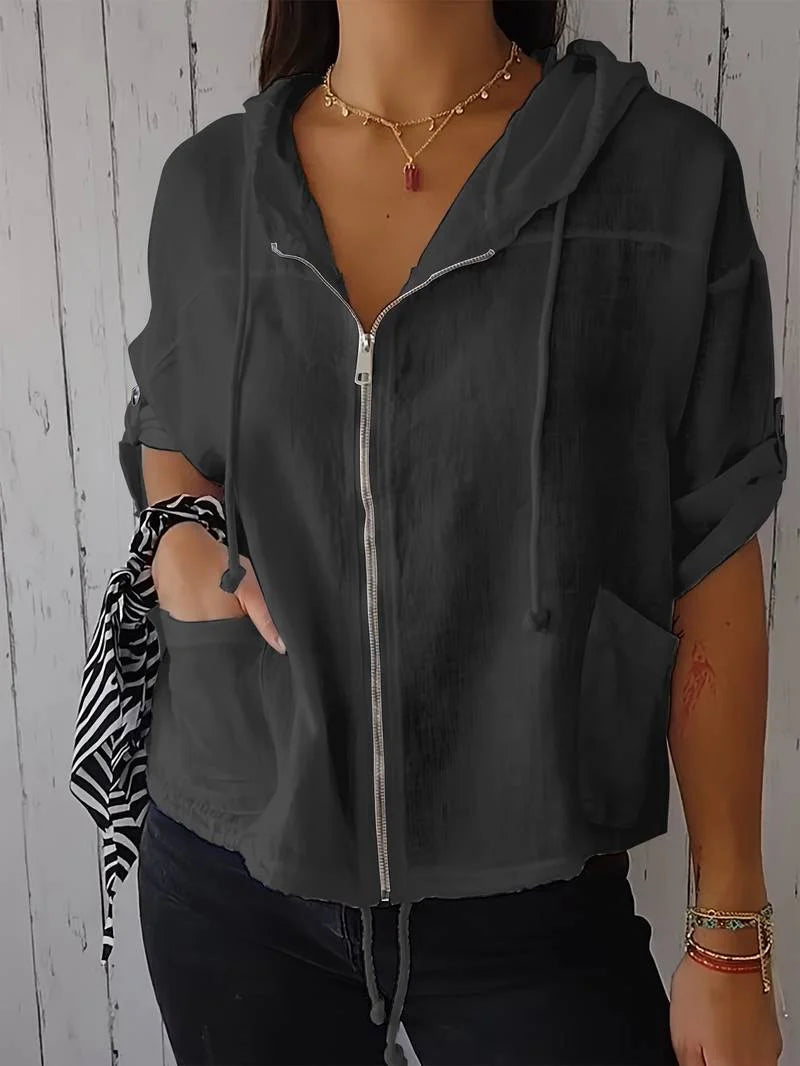 Annie | Women's Hooded Zip-Up Jacket