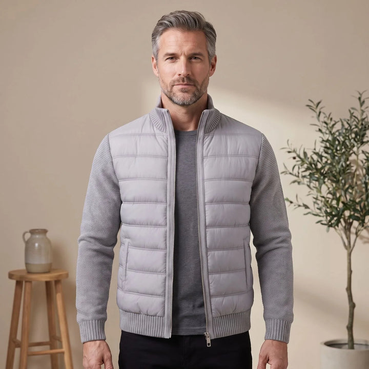 Archie | Men's Knit Sleeve Quilted Light Jacket