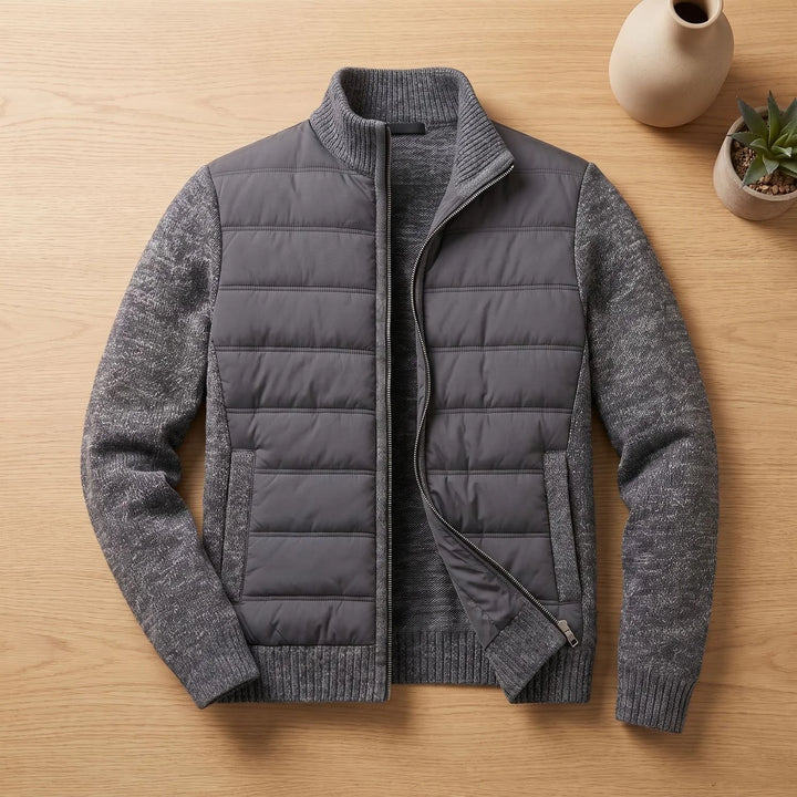 Archie | Men's Knit Sleeve Quilted Light Jacket