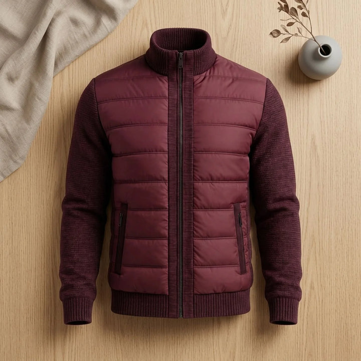 Archie | Men's Knit Sleeve Quilted Light Jacket