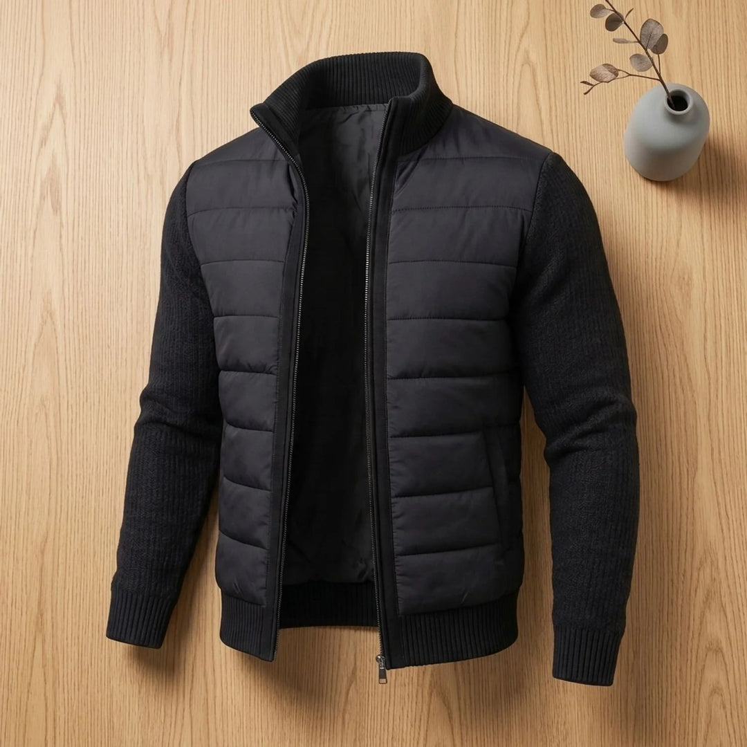 Archie | Men's Knit Sleeve Quilted Light Jacket