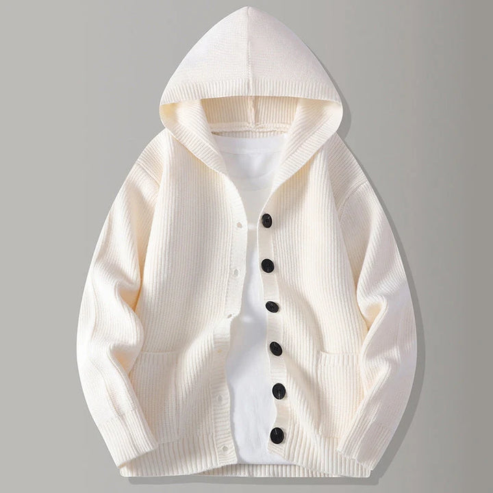 Austin | Men's Hooded Ribbed Cardigan
