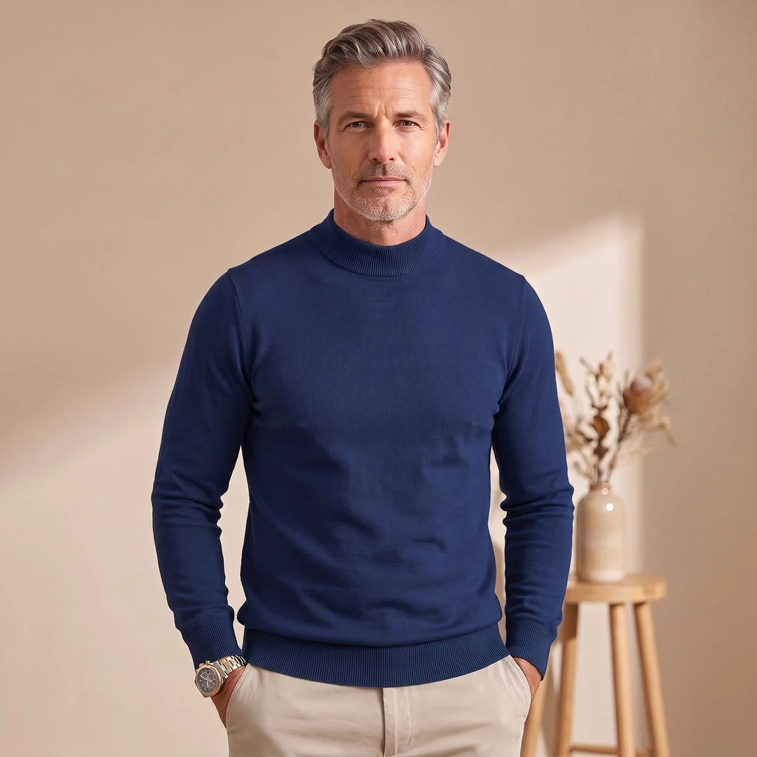 Barnaby | Men's Slim Fit Mock Neck Sweater