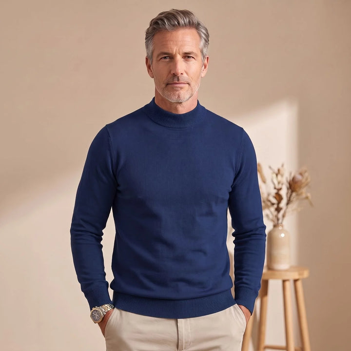 Barnaby | Men's Slim Fit Mock Neck Sweater