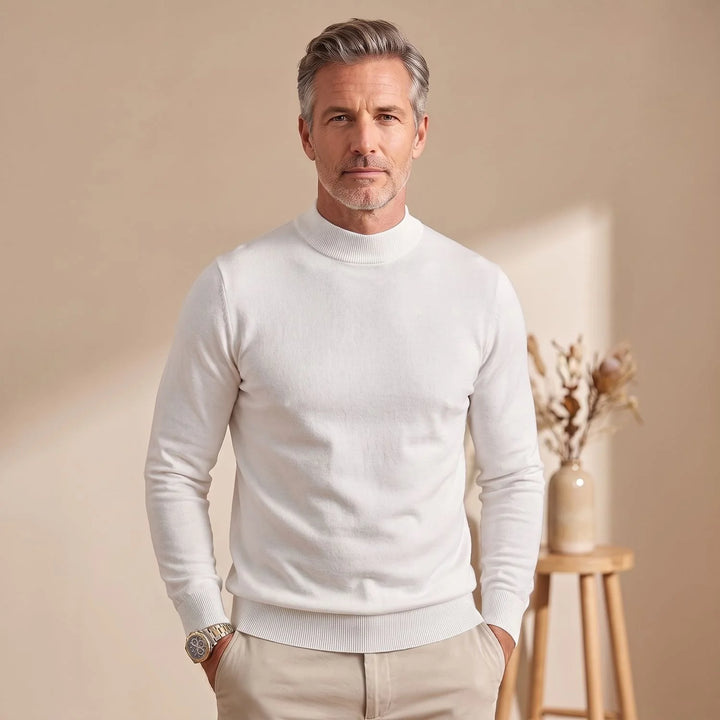Barnaby | Men's Slim Fit Mock Neck Sweater