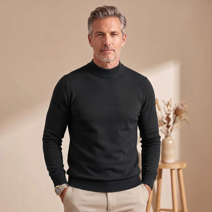 Barnaby | Men's Slim Fit Mock Neck Sweater