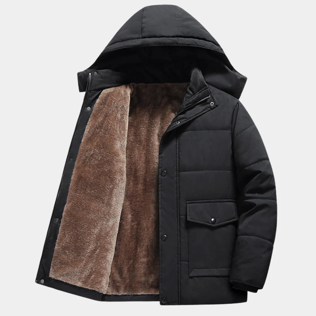 Barry | Men's Sherpa Lined Hooded Puffer Jacket