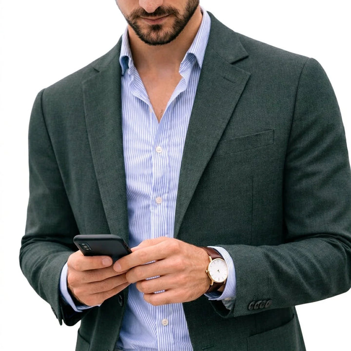 Brendan | Men's Tailored Notch-Lapel Blazer
