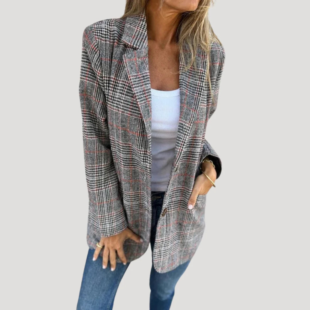 Candace | Women's Tailored Check Blazer
