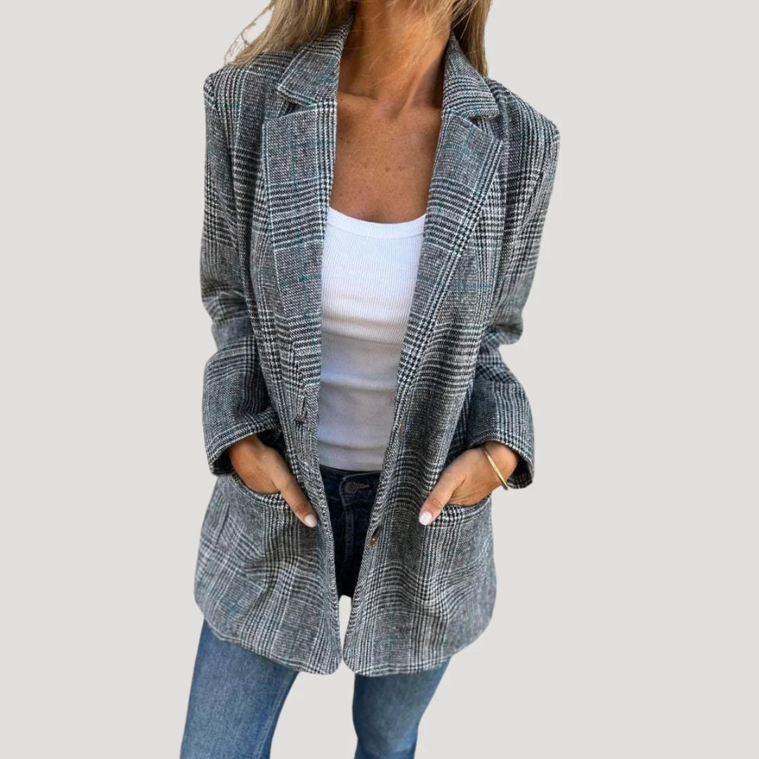 Candace | Women's Tailored Check Blazer