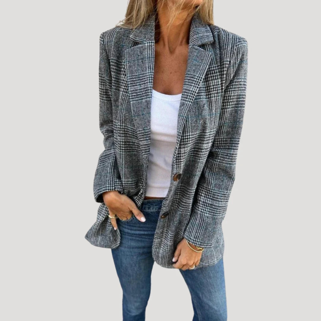 Candace | Women's Tailored Check Blazer
