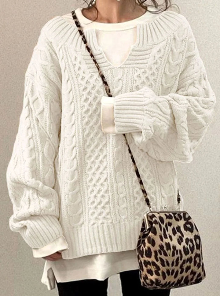Carly | Women's Oversized Cable-Knit Jumper