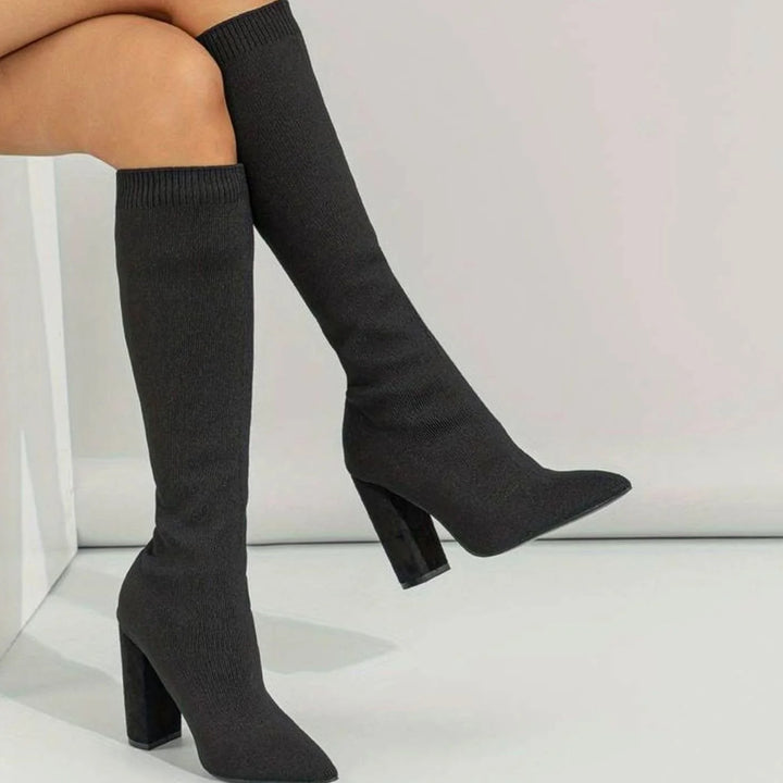Carrie | Women's Knee-High Sock Boots