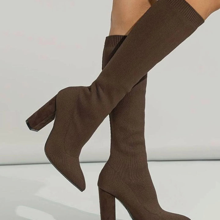 Carrie | Women's Knee-High Sock Boots
