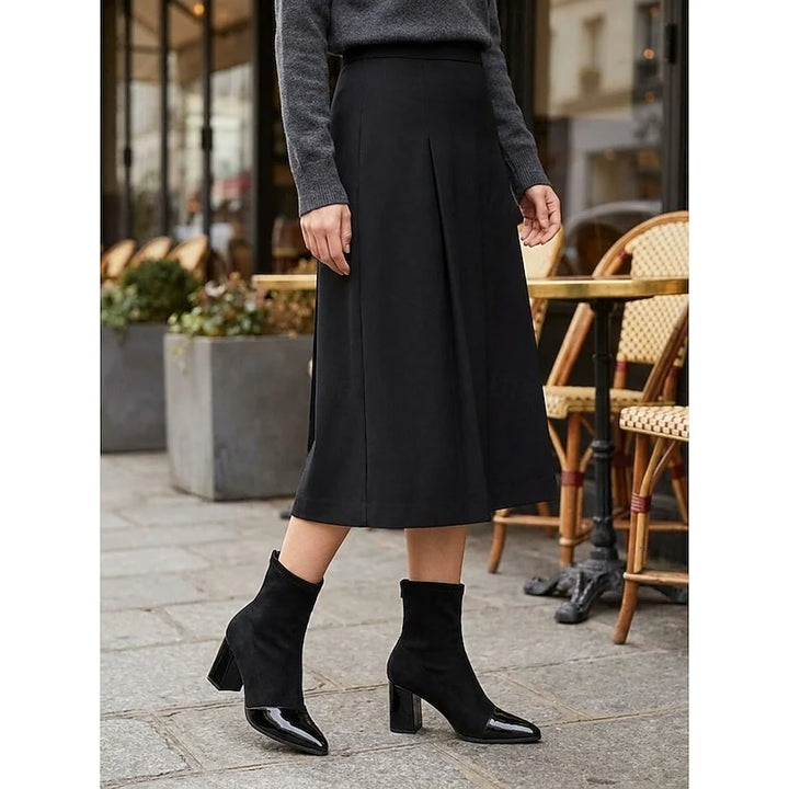 Cassandra | Women's Cap-Toe Block Heel Ankle Boots