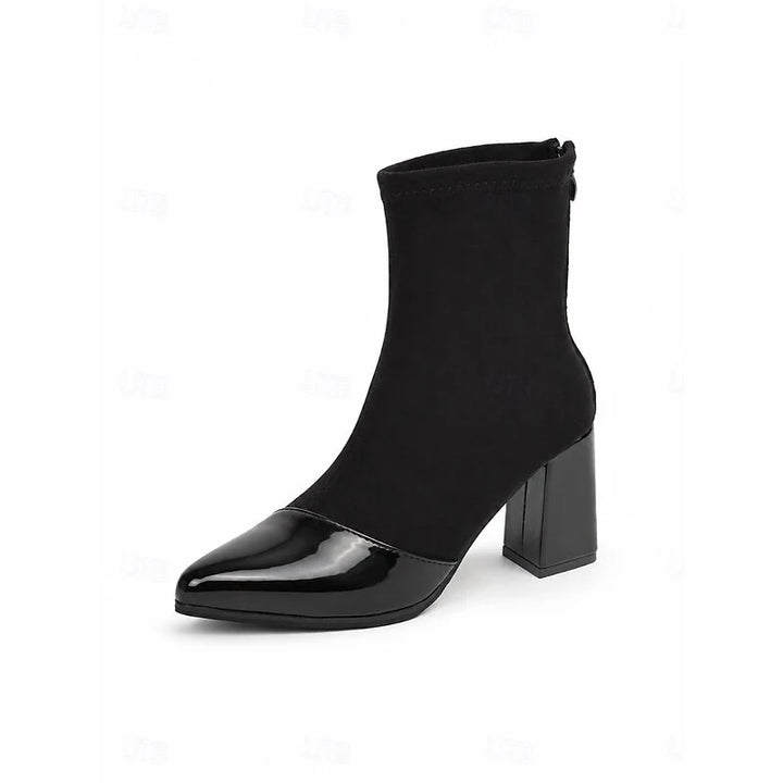 Cassandra | Women's Cap-Toe Block Heel Ankle Boots