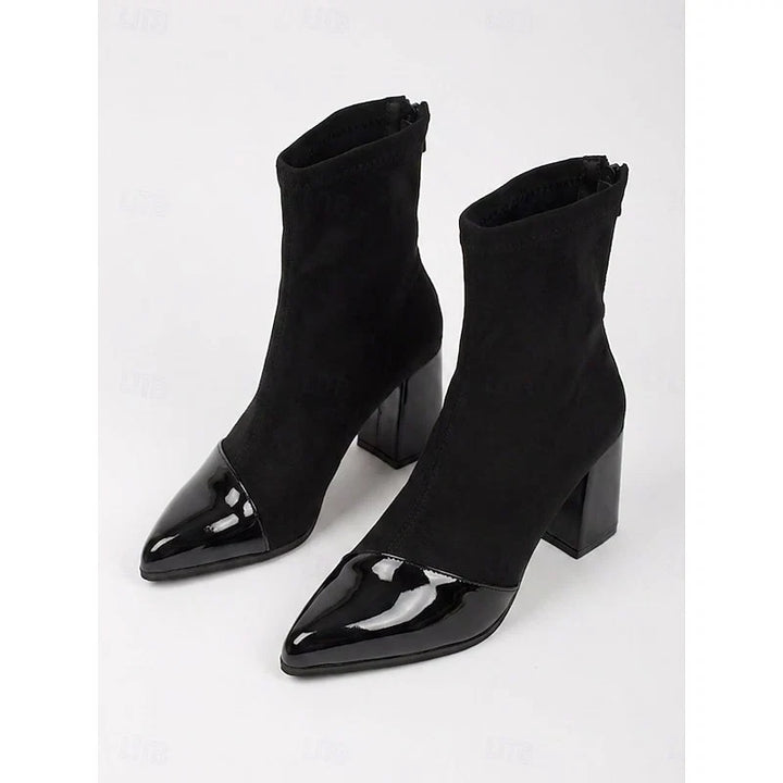Cassandra | Women's Cap-Toe Block Heel Ankle Boots