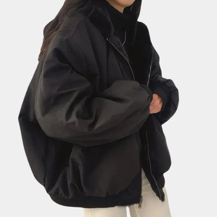 Celine | Women's Oversized Hooded Padded Bomber
