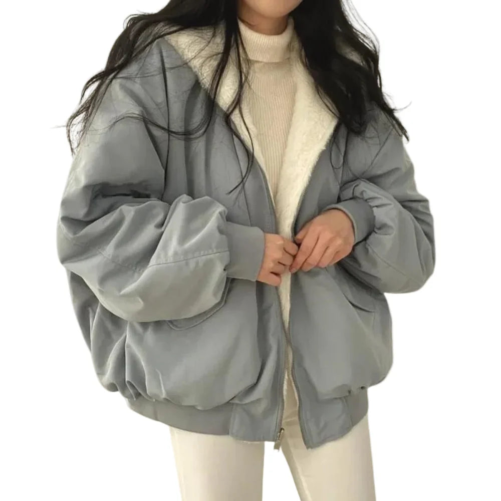 Celine | Women's Oversized Hooded Padded Bomber