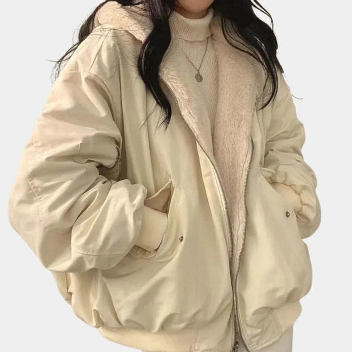 Celine | Women's Oversized Hooded Padded Bomber