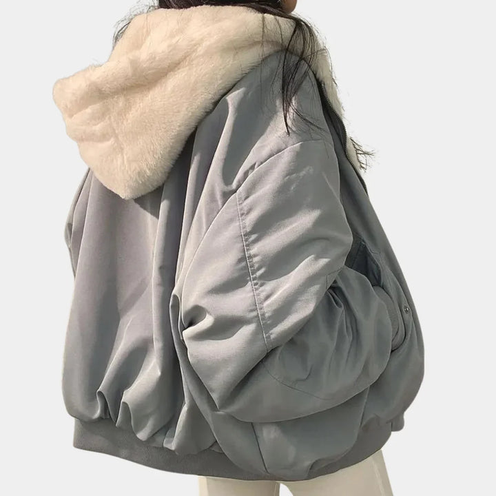 Celine | Women's Oversized Hooded Padded Bomber