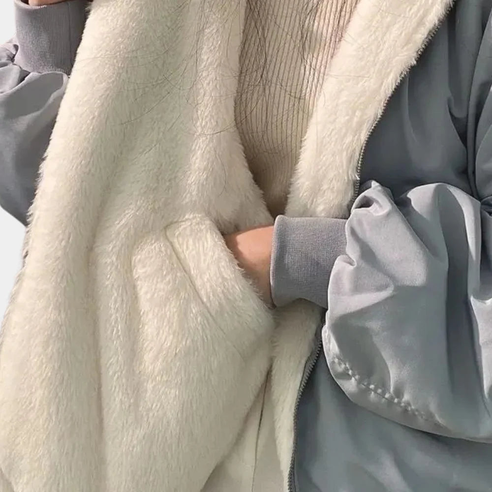 Celine | Women's Oversized Hooded Padded Bomber