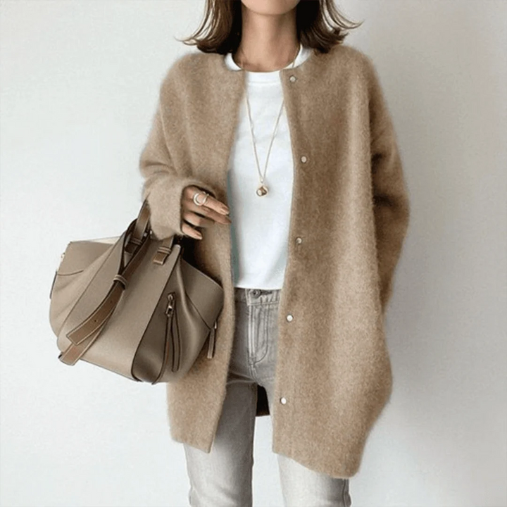 Chantal | Women's Longline Button-Front Cardigan