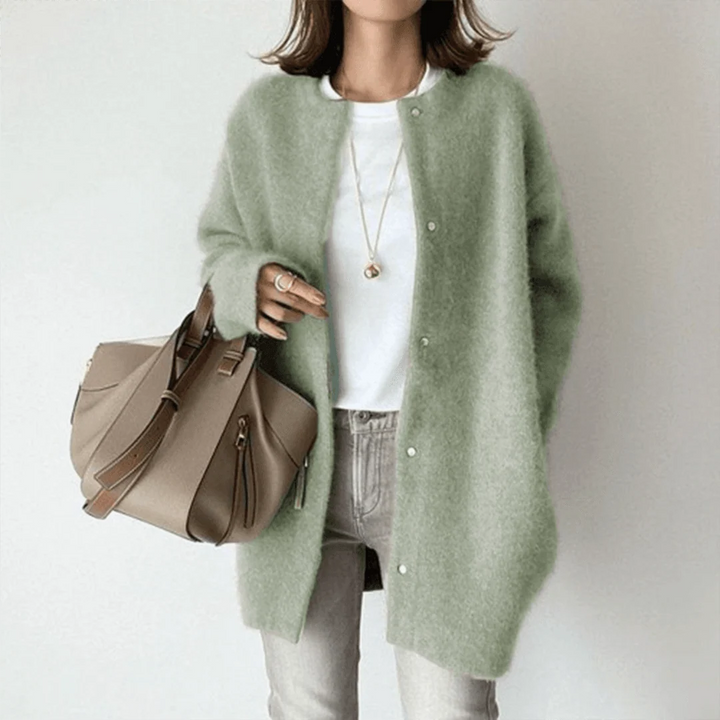Chantal | Women's Longline Button-Front Cardigan