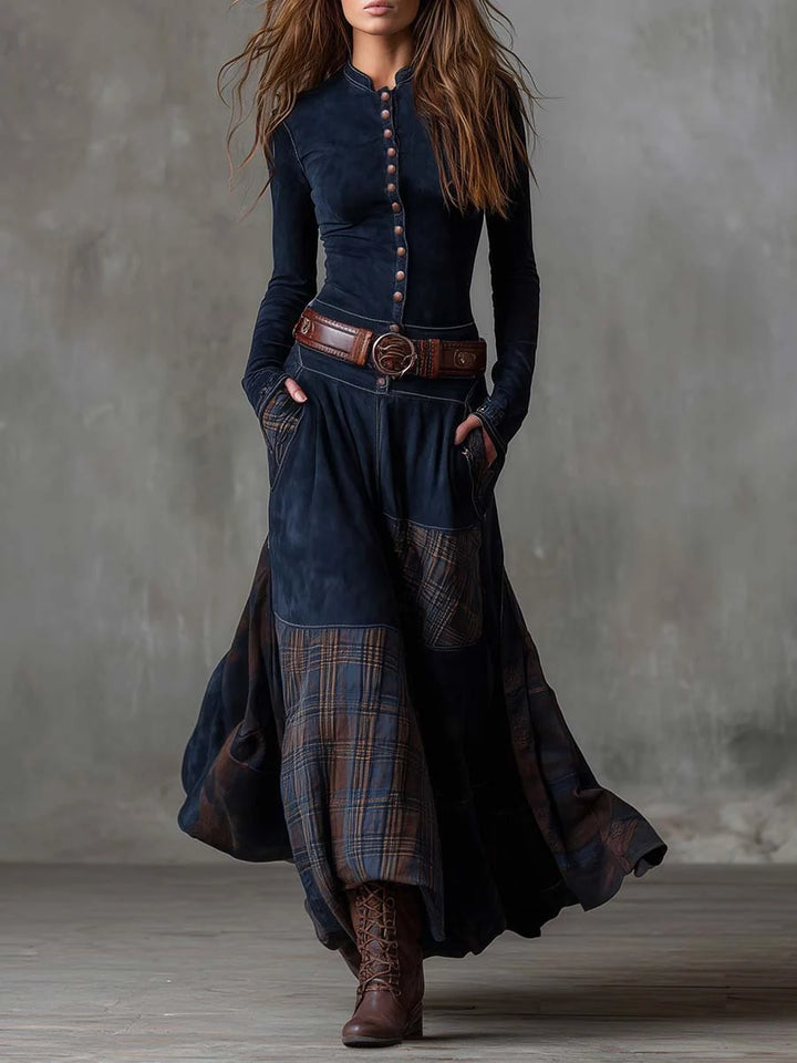 Charlene | Women's Button-Front Maxi Dress