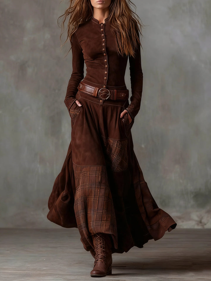 Charlene | Women's Button-Front Maxi Dress
