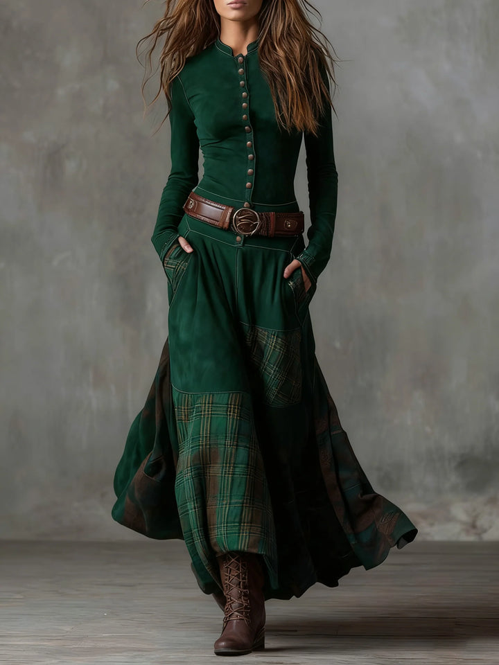 Charlene | Women's Button-Front Maxi Dress