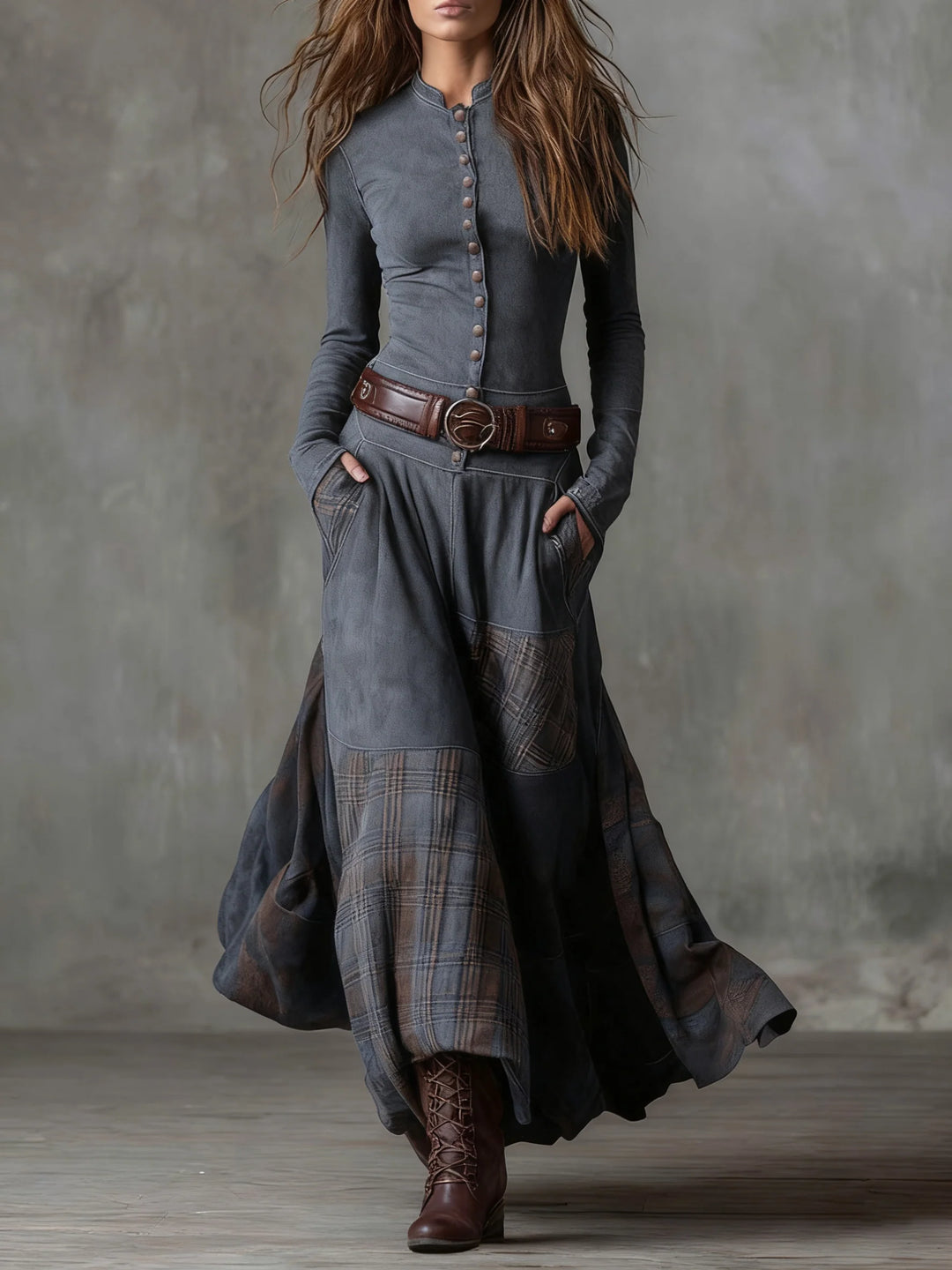 Charlene | Women's Button-Front Maxi Dress