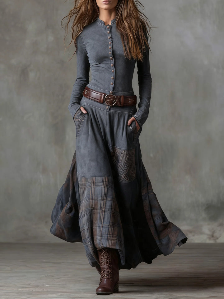 Charlene | Women's Button-Front Maxi Dress