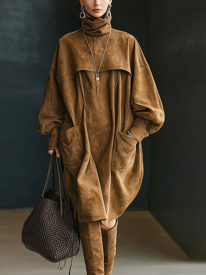 Chloe | Women's Oversized Turtleneck Dress
