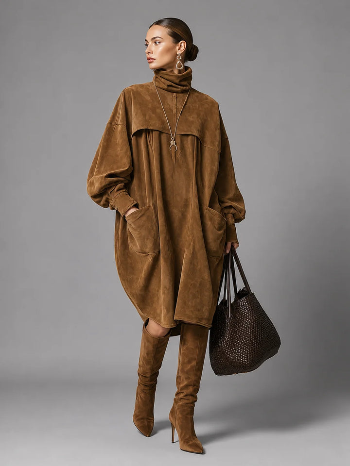 Chloe | Women's Oversized Turtleneck Dress
