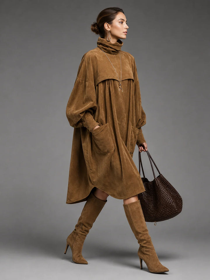 Chloe | Women's Oversized Turtleneck Dress
