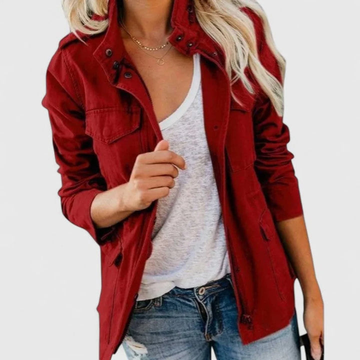 Christine | Women's Utility Jacket with Drawstring Waist