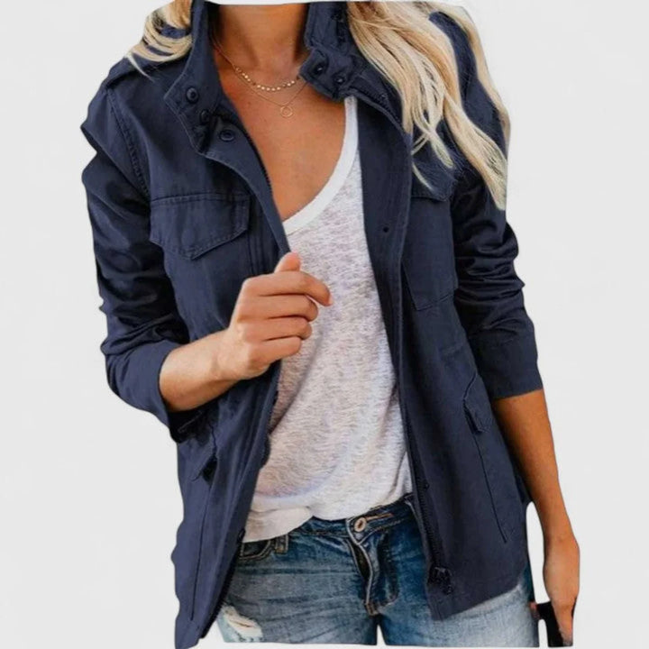 Christine | Women's Utility Jacket with Drawstring Waist