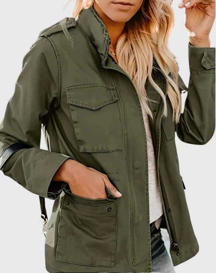 Christine | Women's Utility Jacket with Drawstring Waist