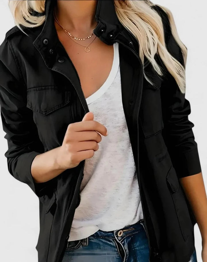 Christine | Women's Utility Jacket with Drawstring Waist