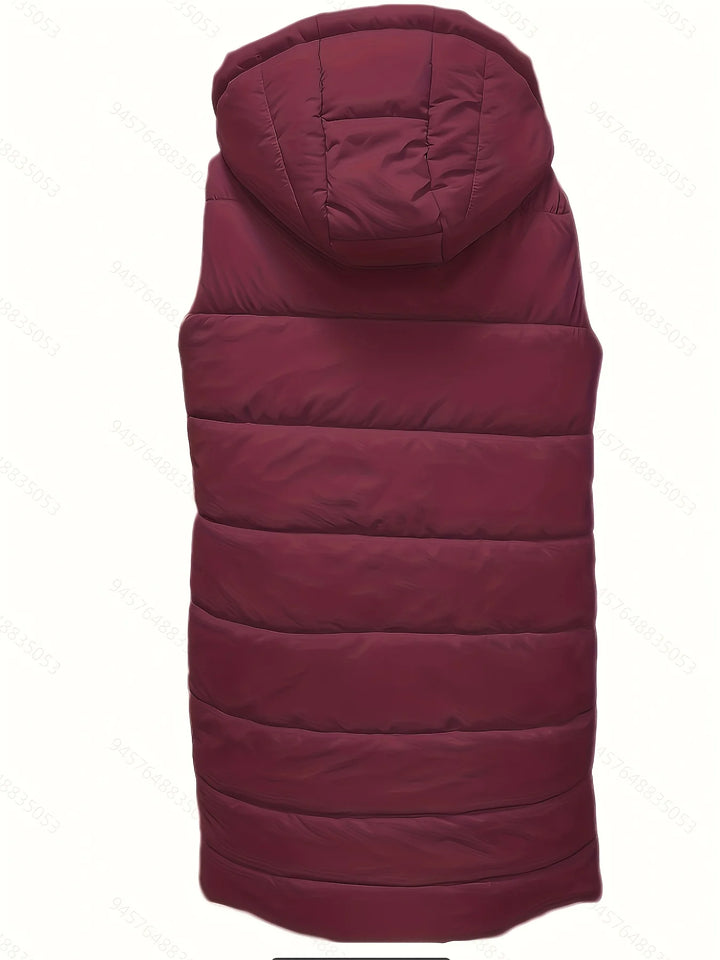 Claudine | Women's Longline Hooded Puffer Vest