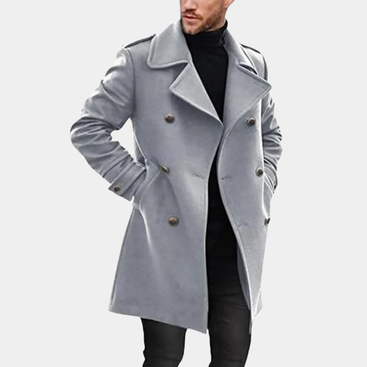 Clifford | Men's Notch Lapel Double Breasted Overcoat