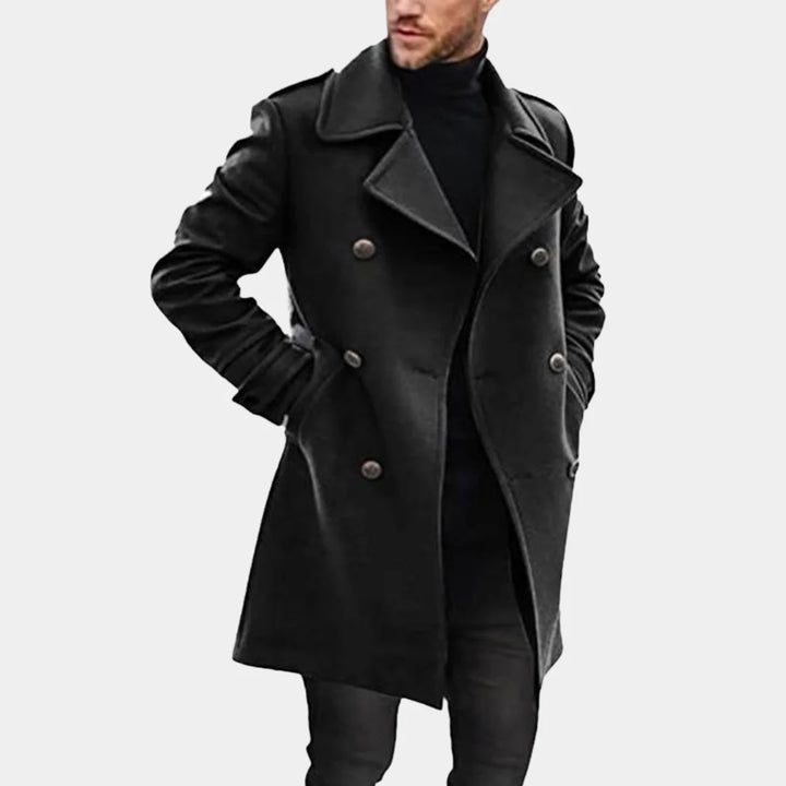 Clifford | Men's Notch Lapel Double Breasted Overcoat