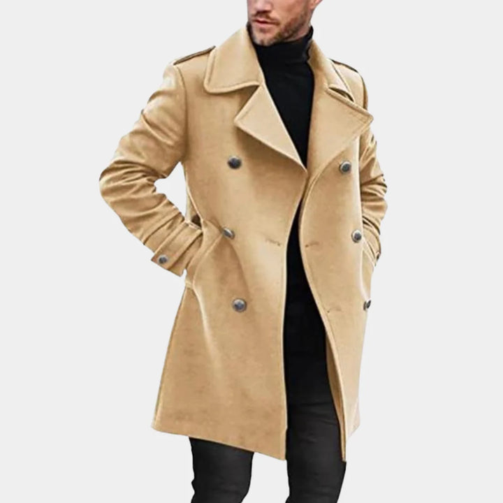 Clifford | Men's Notch Lapel Double Breasted Overcoat