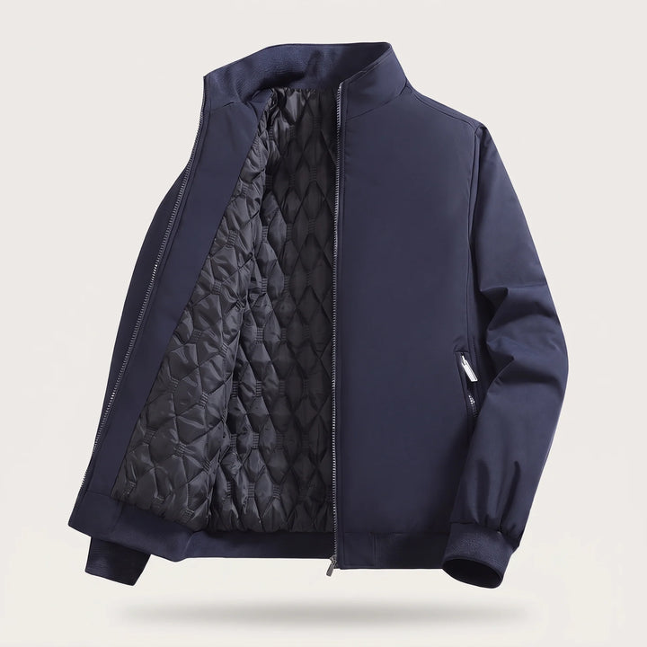 Clive | Men's Quilted Zip Up Puffer Bomber Jacket